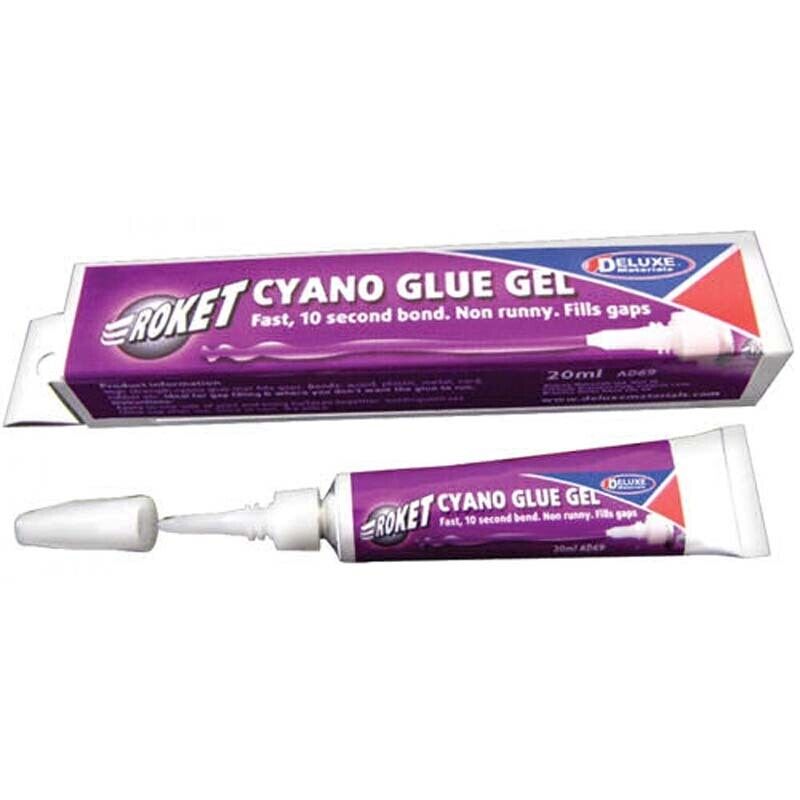 Deluxe Materials Roket Cyano Glue Gel AD69 (20 ml) modellismo
