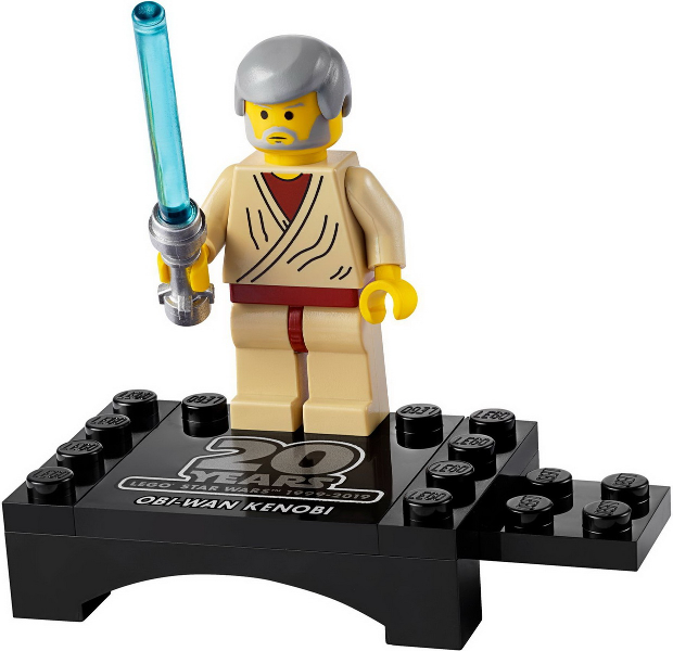 GENUINE LEGO • STAR WARS 30624 Obi Wan Kenobi MINIFIGURE 20 YEARS EDITION PROMO