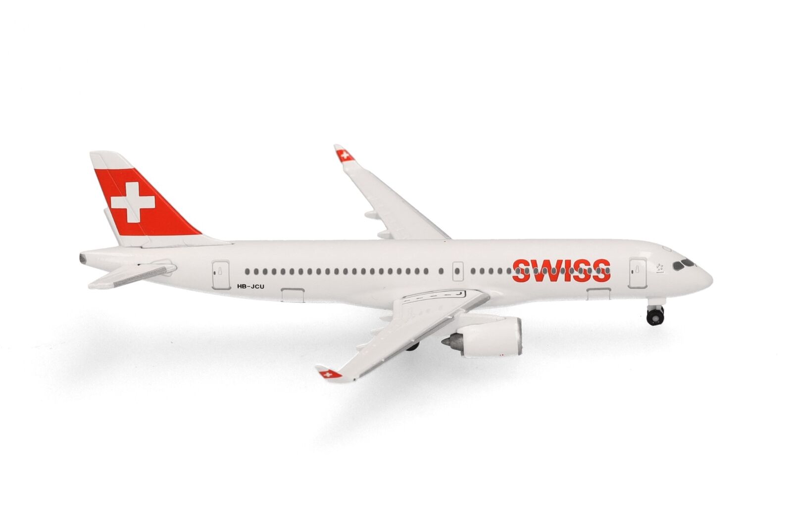 HERPA - AIRBUS A220-300 Swiss International Air Lines HB-JCU Davos - 1/500 - ...