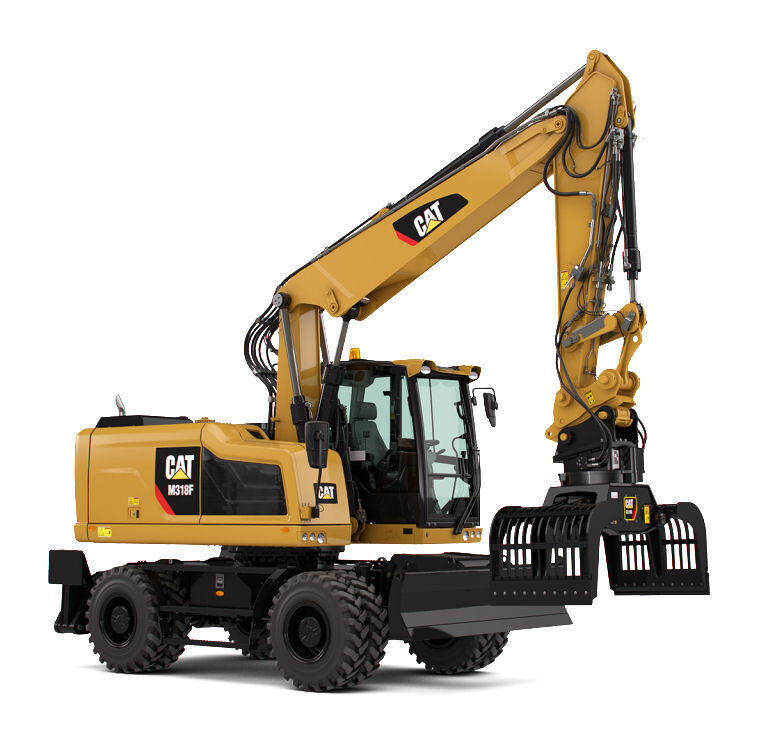 CAT M318F Wheeled Excavator 1:50 Model DIECAST MASTERS