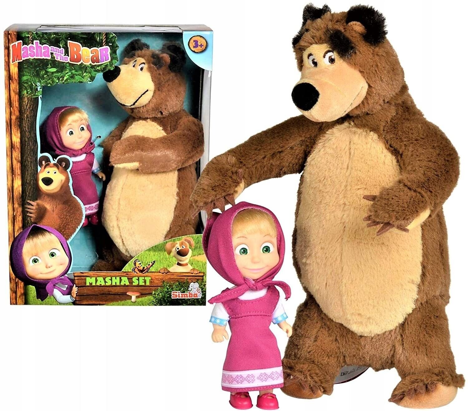 Simba - Masha e Orso Set Bambola 12 cm  e orso 35