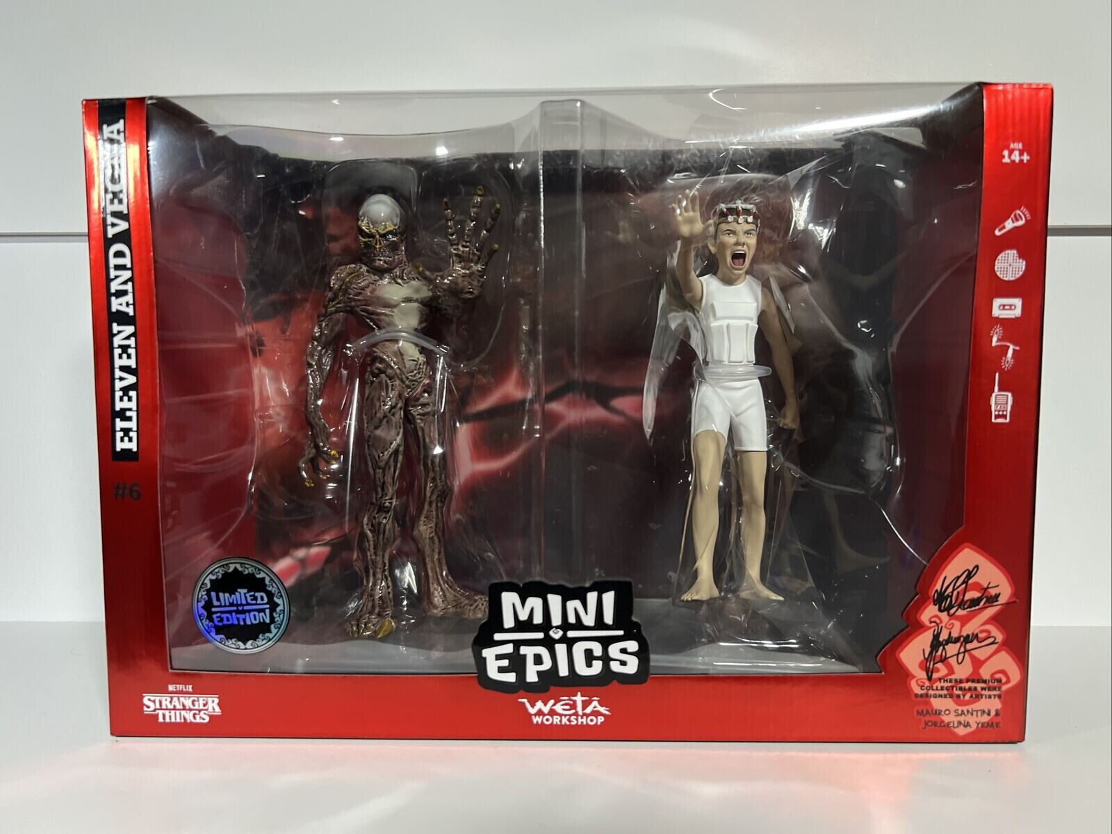 Vecna & Eleven Stranger Things (Season 4) Mini Epics Vinyl Figures 16 CM WETA