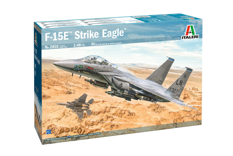 ITALERI, Aereo da caccia F-15E Strike Eagle da assemblare e dipingere, 1/48, ...