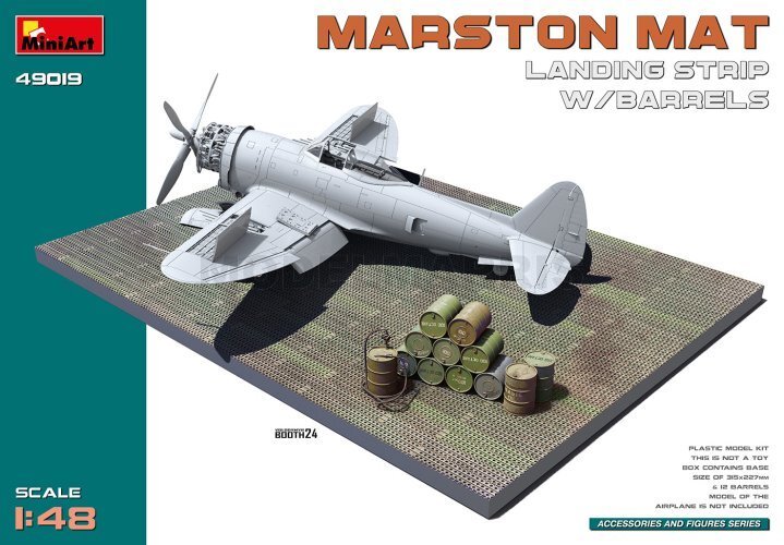 MINI ART 49019 1/48 Marston Mat Landing Strip with Barrels