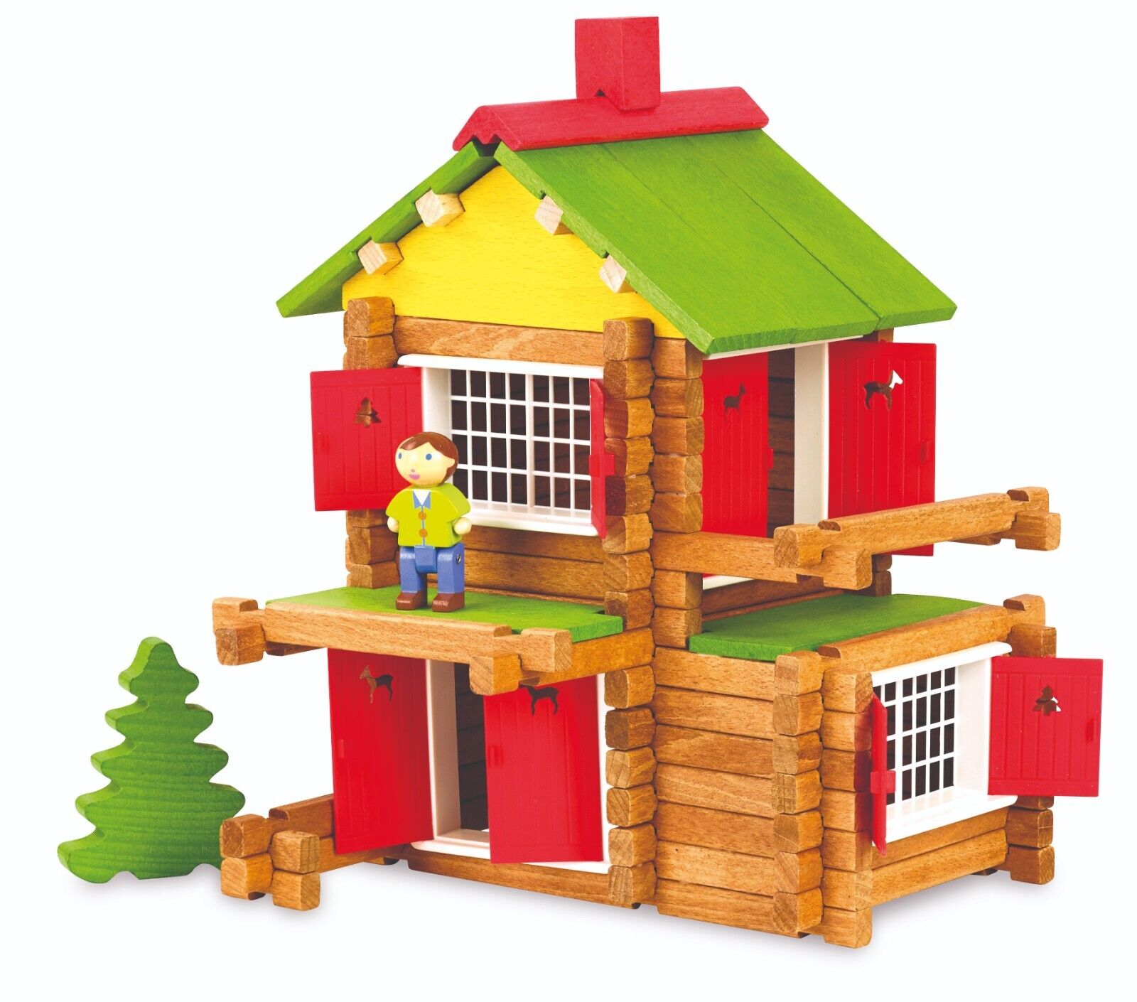 Cottage IN Legno A Build 135 Pezzi Made IN jura - Jeujura 8003