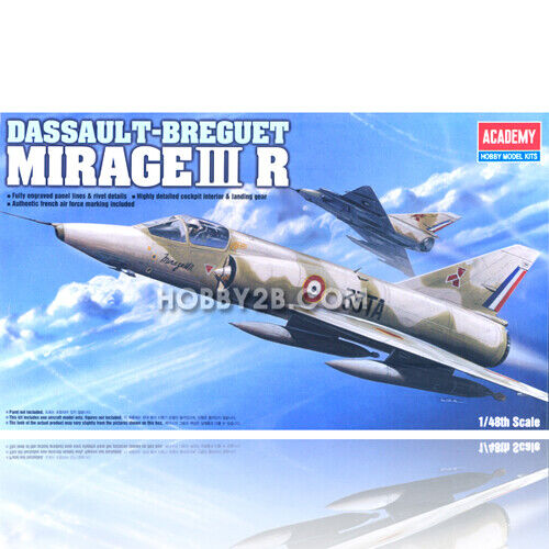 Mirage III R Dassault Breguet Fighter 1:48 Plastic Model Kit ACADEMY