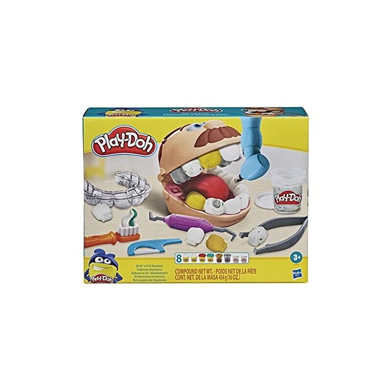 Hasbro - Play-Doh Dottor Trapanino, Giocattolo per Bambini dai 3 Anni in Su, con