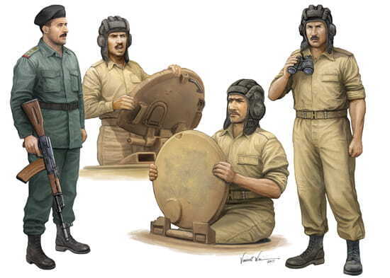 Trumpeter 00439 Iraqi Tank Crew  Figure Scale 1/35 Hobby Plastic Kit NEW