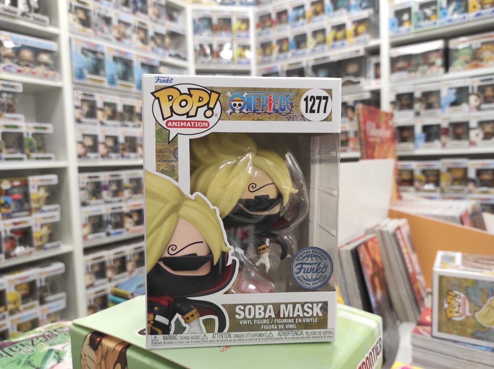 FUNKO POP SOBA MASK 1277 - ONE PIECE SPECIAL EDITION ORIGINAL VINYL + PROTECTOR