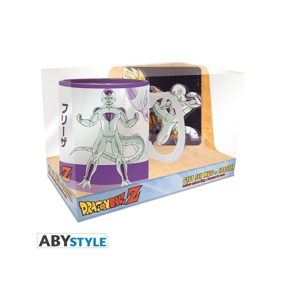 Gift Set Dragon Ball: Tazza 460 Ml E Sottobicchiere Goku Vs Freezer - 460 Ml - A