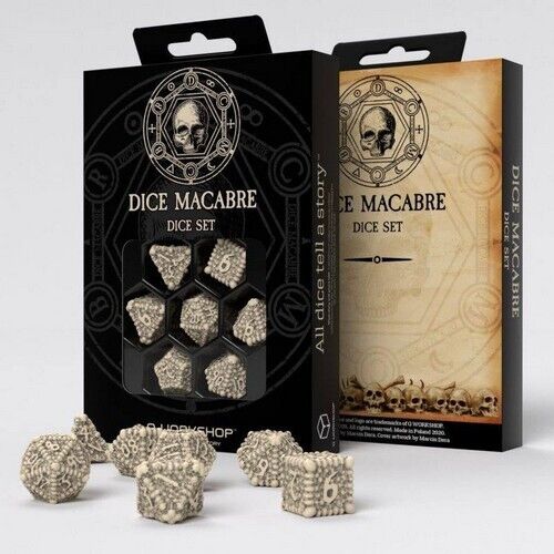 Set di Dadi Dice Macabre Power of the Underworld, New!