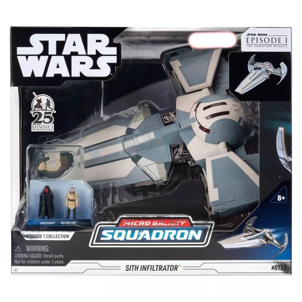Star Wars Micro Galaxy Squadron Sith Infiltrator - 10-Inch Vehicle with 2.5-Inch