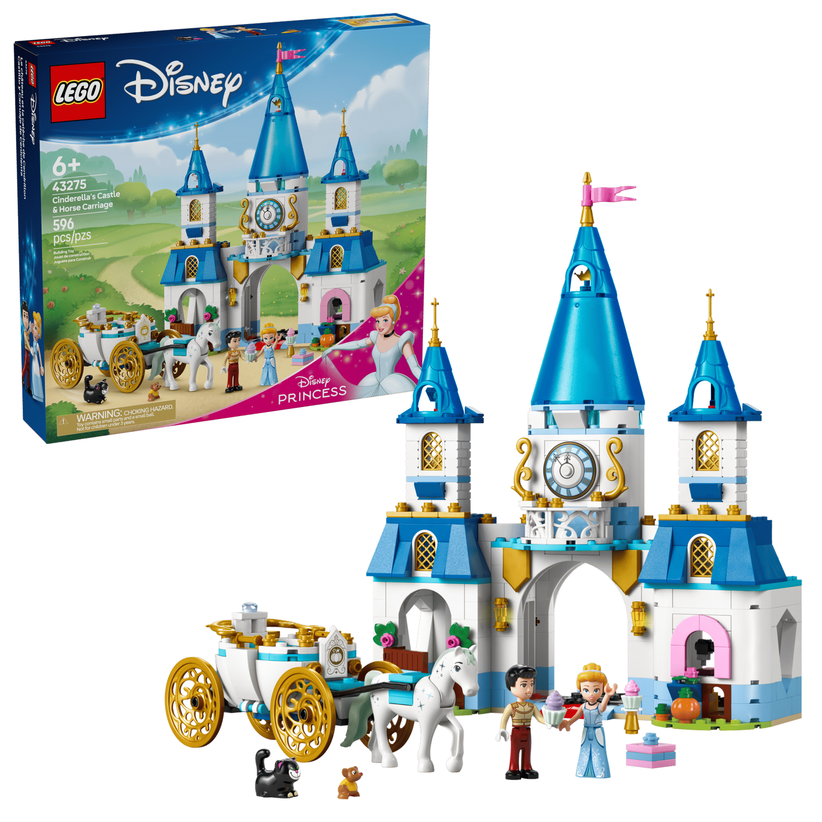 LEGO Disney Princess Castello E Carrozza Di Cenerentola 43275 43275-Lego