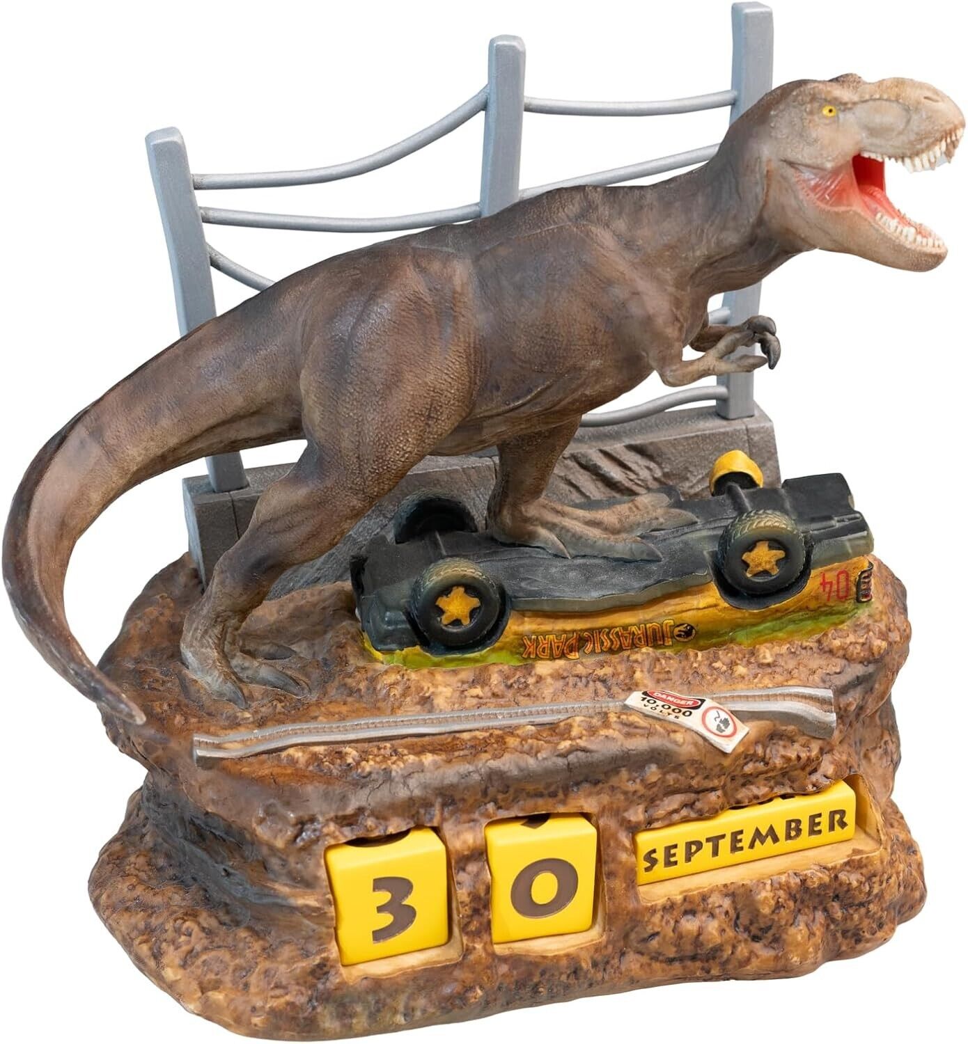 Calendario da Tavolo Jurassic Park T-Rex Resin 3D Perpetual Calendar Grupo Erik