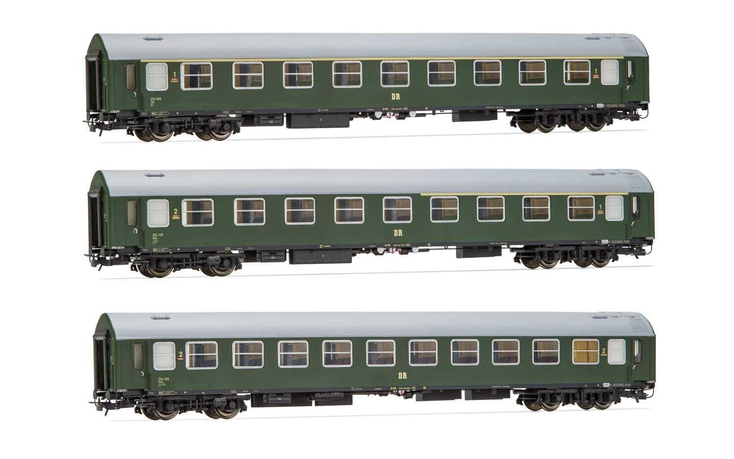 RIVAROSSI HR 4327 RIVAROSSI HR4327 Set 3 carrozze tipo B OSShD DR livrea verde