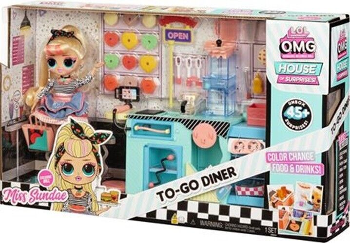 LOL SURPRISE OMG HOUSE OF SURPRISES TO-GO DINER MISS SUNDAE
