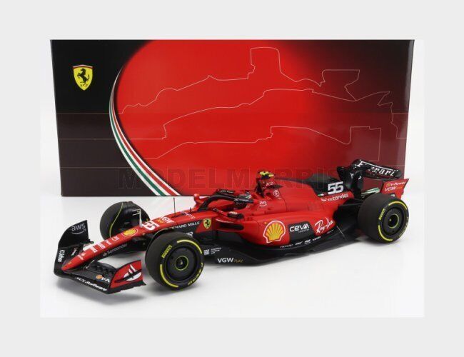 BBR-MODELS BBR231855C FERRARI - F1 SF-23 TEAM SCUDERIA FERRARI N 55 BELGIUM GP 2