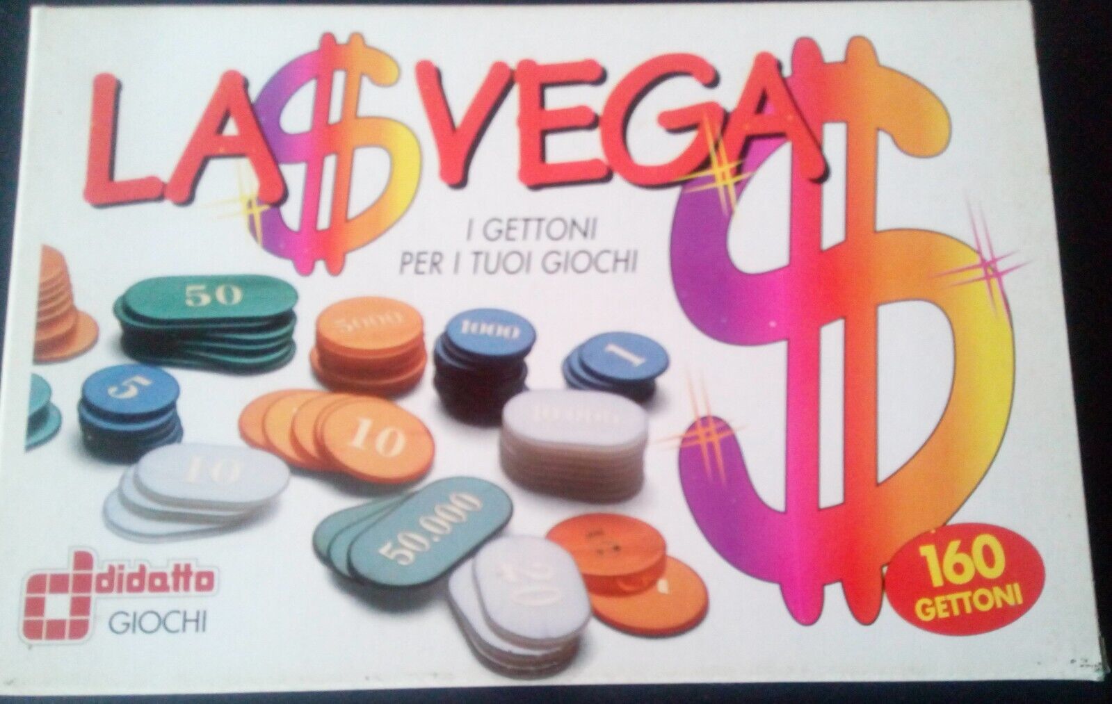 Gettoni per giochi Las Vegas - 160 pezzi - Roulette - Poker