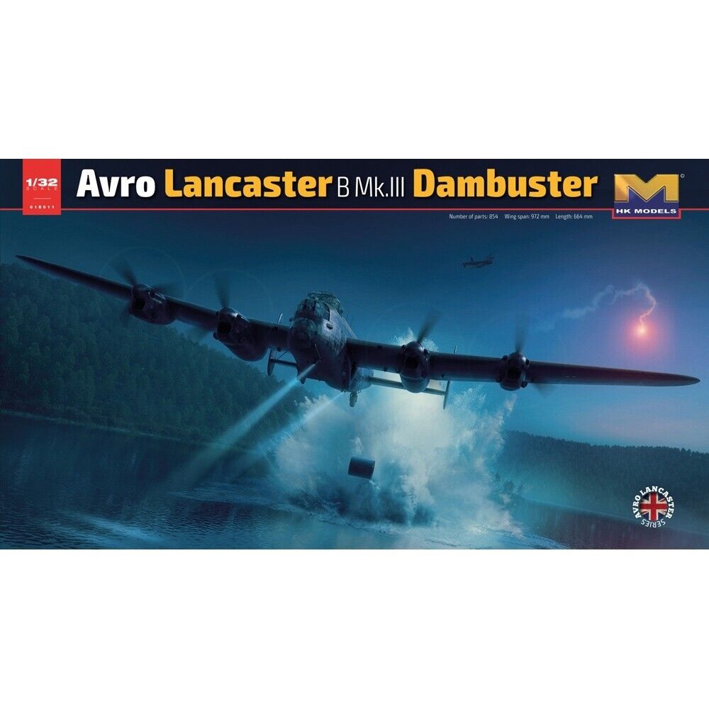 HK Models 01E011 Avro Lancaster B Mk.III Dambuster Kit In Plastica In Scala 1:32