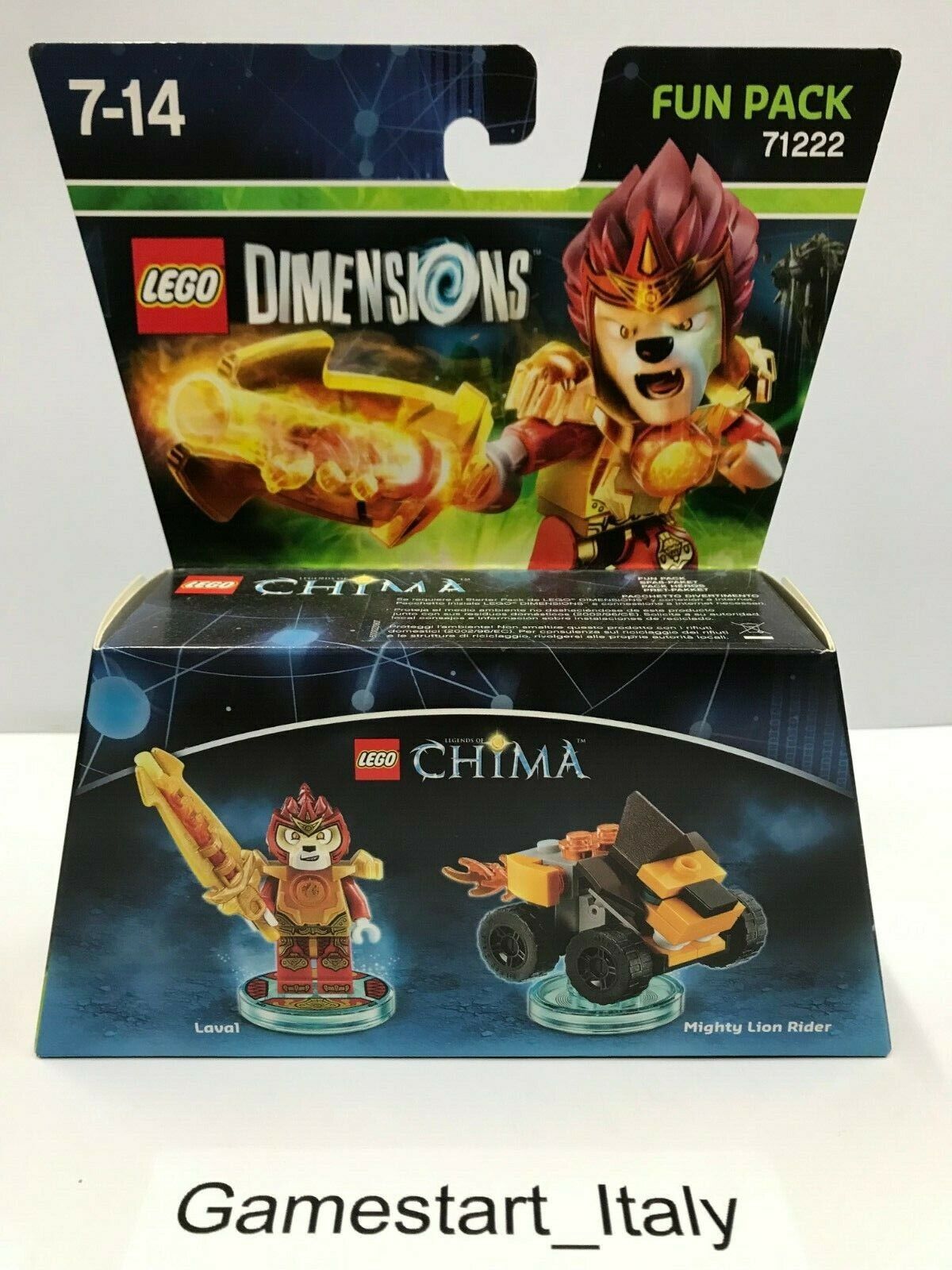 LEGO DIMENSIONS FUN PACK 71222 - LEGO CHIMA LAVAL - NUOVO SIGILLATO - NEW SEALED