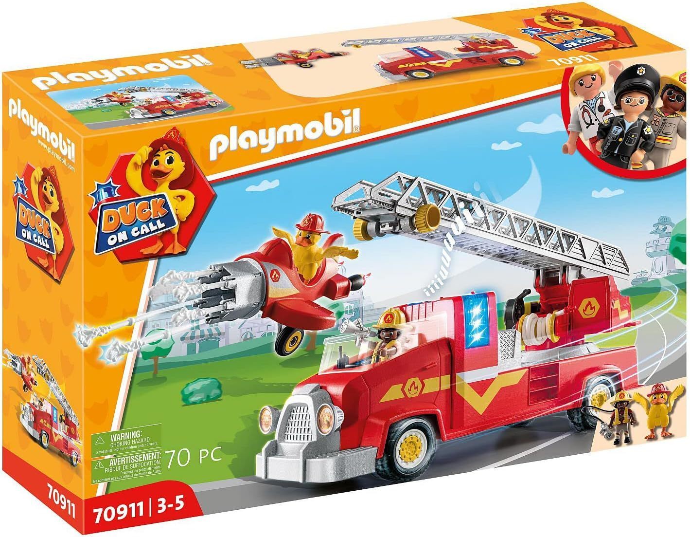 Playmobil Autoscala dei Vigili del fuoco c/luci e suoni 70911 3/5anni