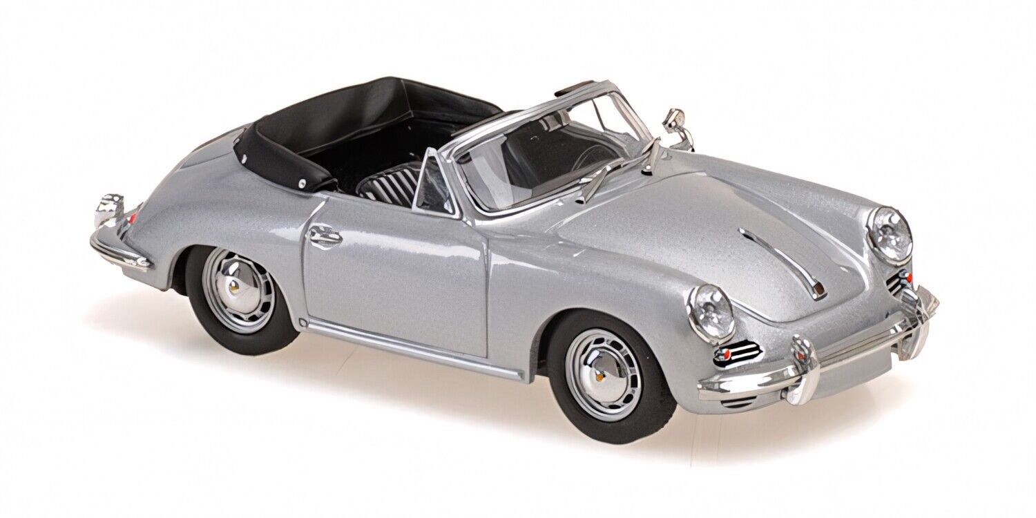 Minichamps 1:43 PORSCHE 356 C CABRIOLET SILVER 1965 - 940062330