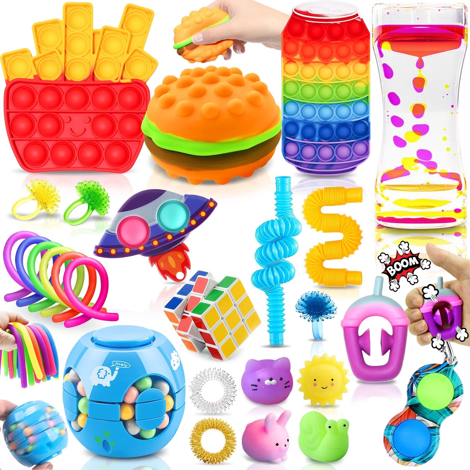 Paochocky Fidget Toy Set 26 Pezzi Fidget Toys Pack Fidget Toys Set Fidget Toy...
