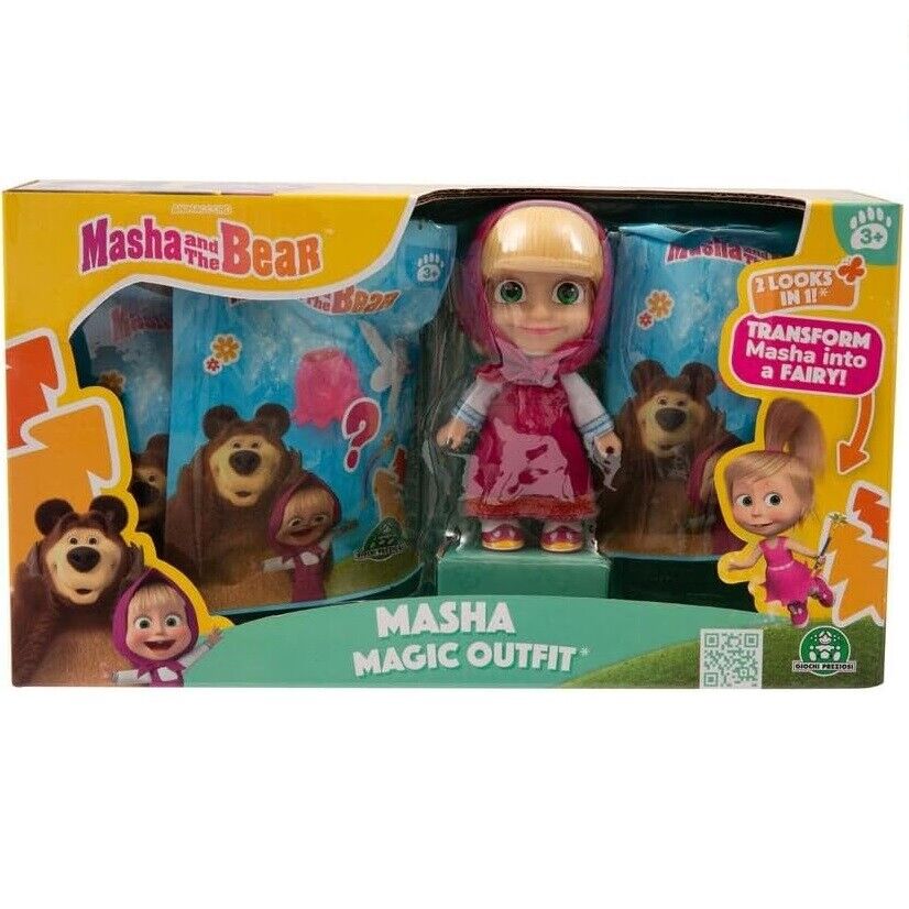 Giochi Preziosi Masha E Orso Bambola Masha da 12 Magic Outfit