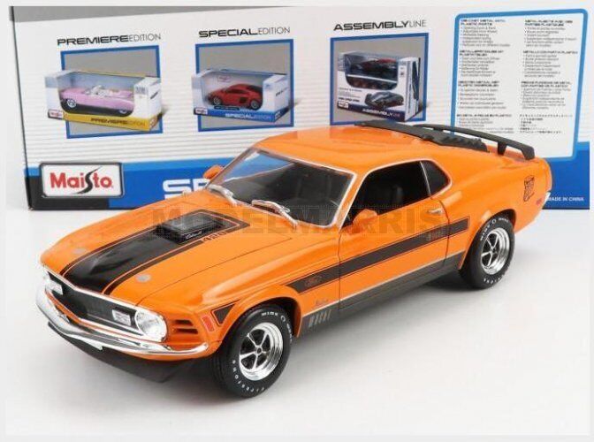 MAISTO 31453OR FORD USA - MUSTANG MACH-1 COUPE 1970 - ORANGE - 1/18