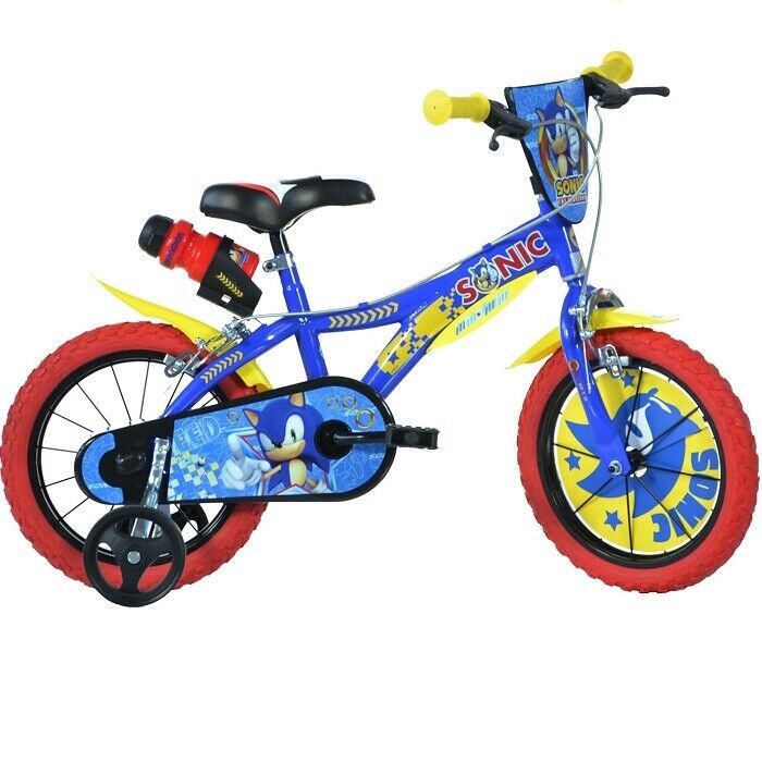 Sonic Bicicletta Mountain Bike Taglia 14 Bambino Bici Dino Bikes 5-8 anni