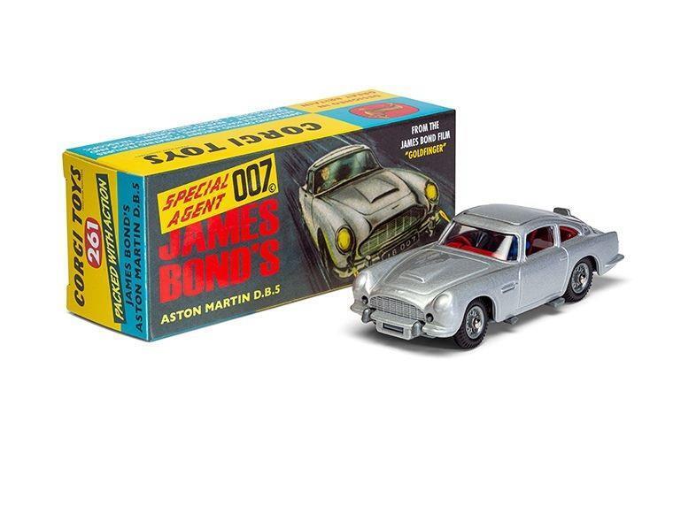 Corgi James Bond 007 Aston Martin DB5 Argento 1:43 Modellino - RT26101S
