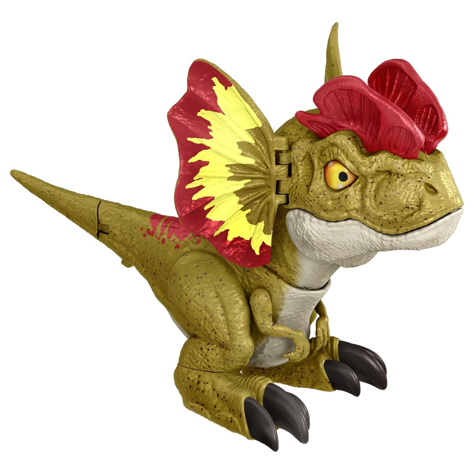 Mattel Jurassic World Dominion Uncaged Rowdy Roars Dilophosaurus Dinosaur Action
