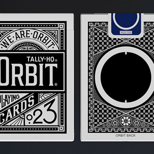 Mazzo di carte Orbit Tally Ho Circle Back (Black) Playing Cards
