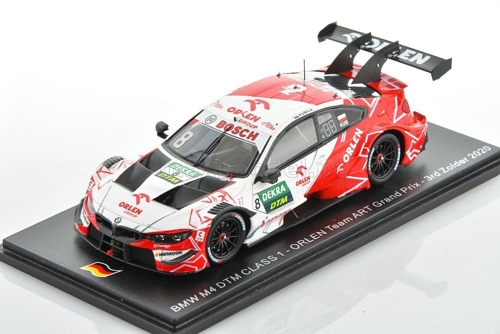 BMW M4 #8 DTM ORLEN R.Kubica 3rd Zolder 2020 1/43 SPARK SG660