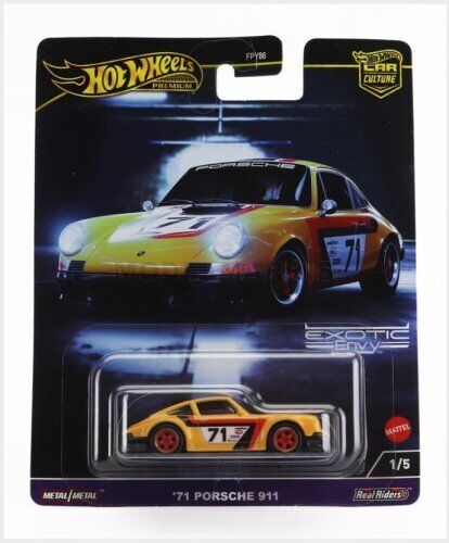MATTEL HOT WHEELS HKC80-FPY86 PORSCHE - 911 901 N 71 RACING 1971 - YELLOW - 1/64