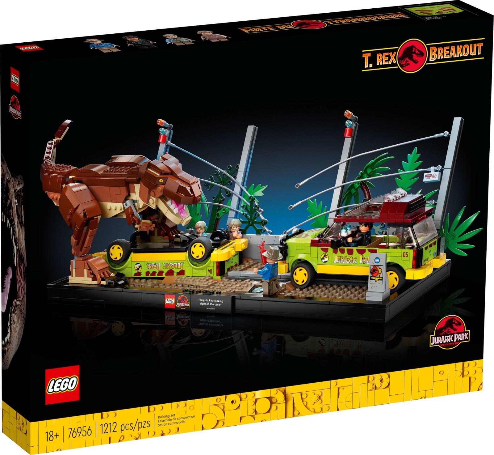 LEGO 76956 JURASSIC WORLD FUGA DEL TIRANNOSAURO -MISB NUOVO RITIRATO-NEW RETIRED