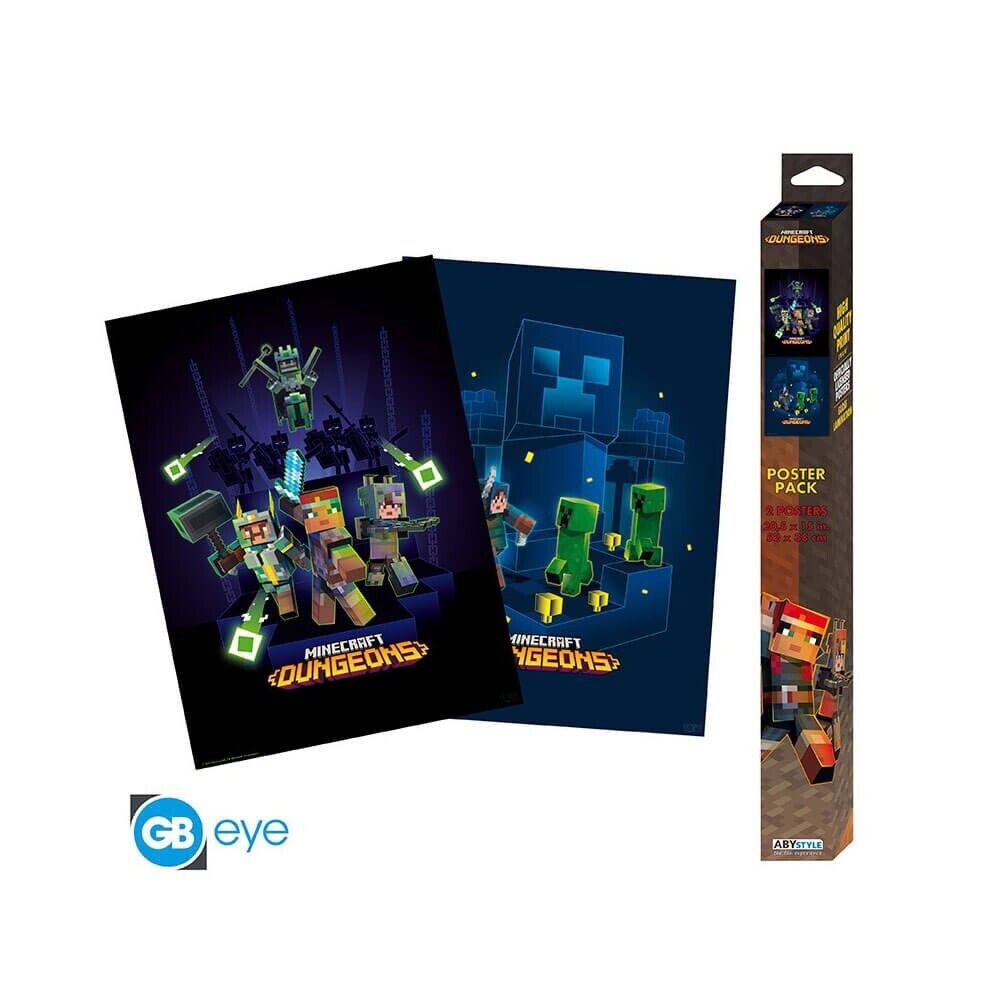 Minecraft Dungeons Set 2 Chibi Posters - Set Di Posters 52 cm x 38 cm - GB eye