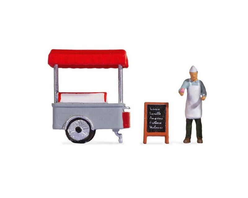 Noch Gelataio con carretto dei gelati H0 16504 modellismo
