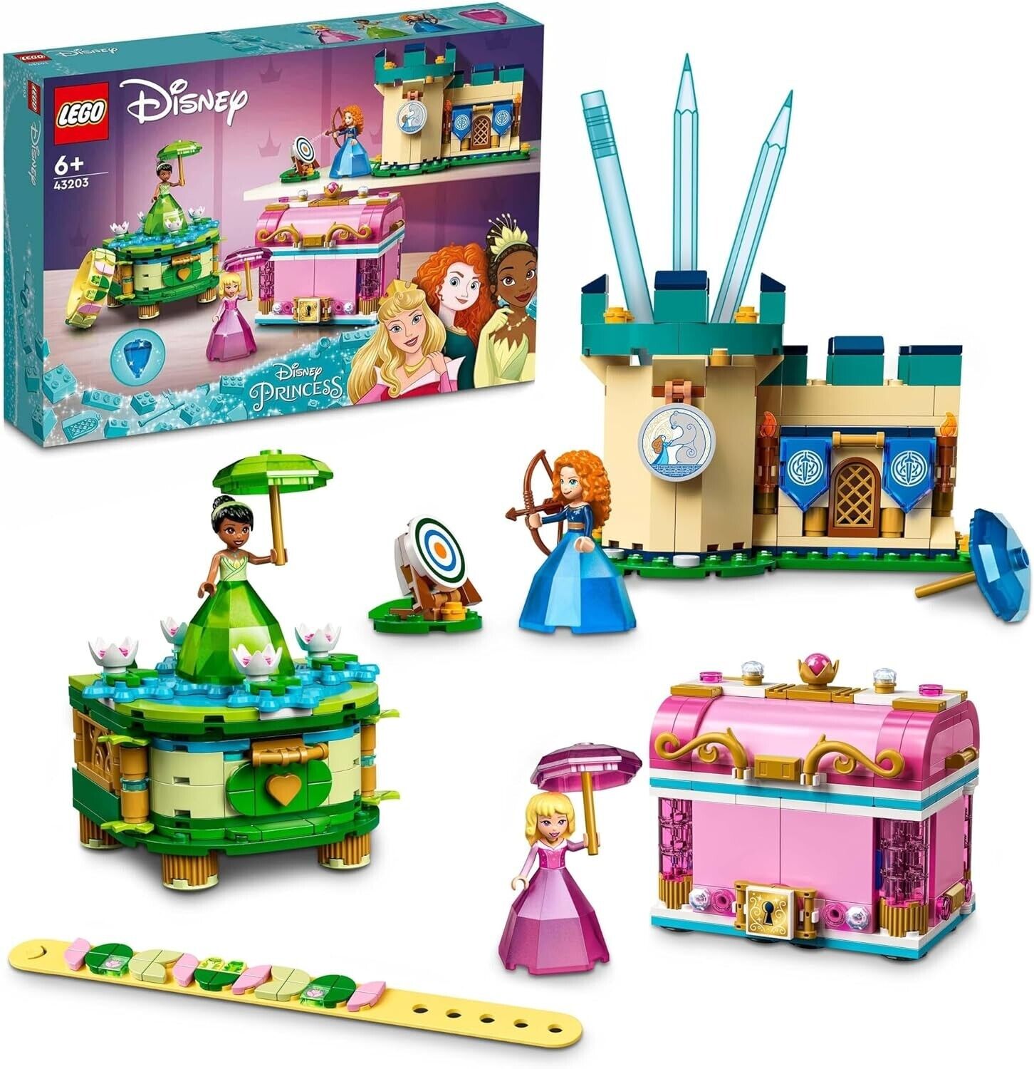 LEGO Disney Principessa Creazioni Tazza Enchanted Di Aurora Merida E Tiana 43203