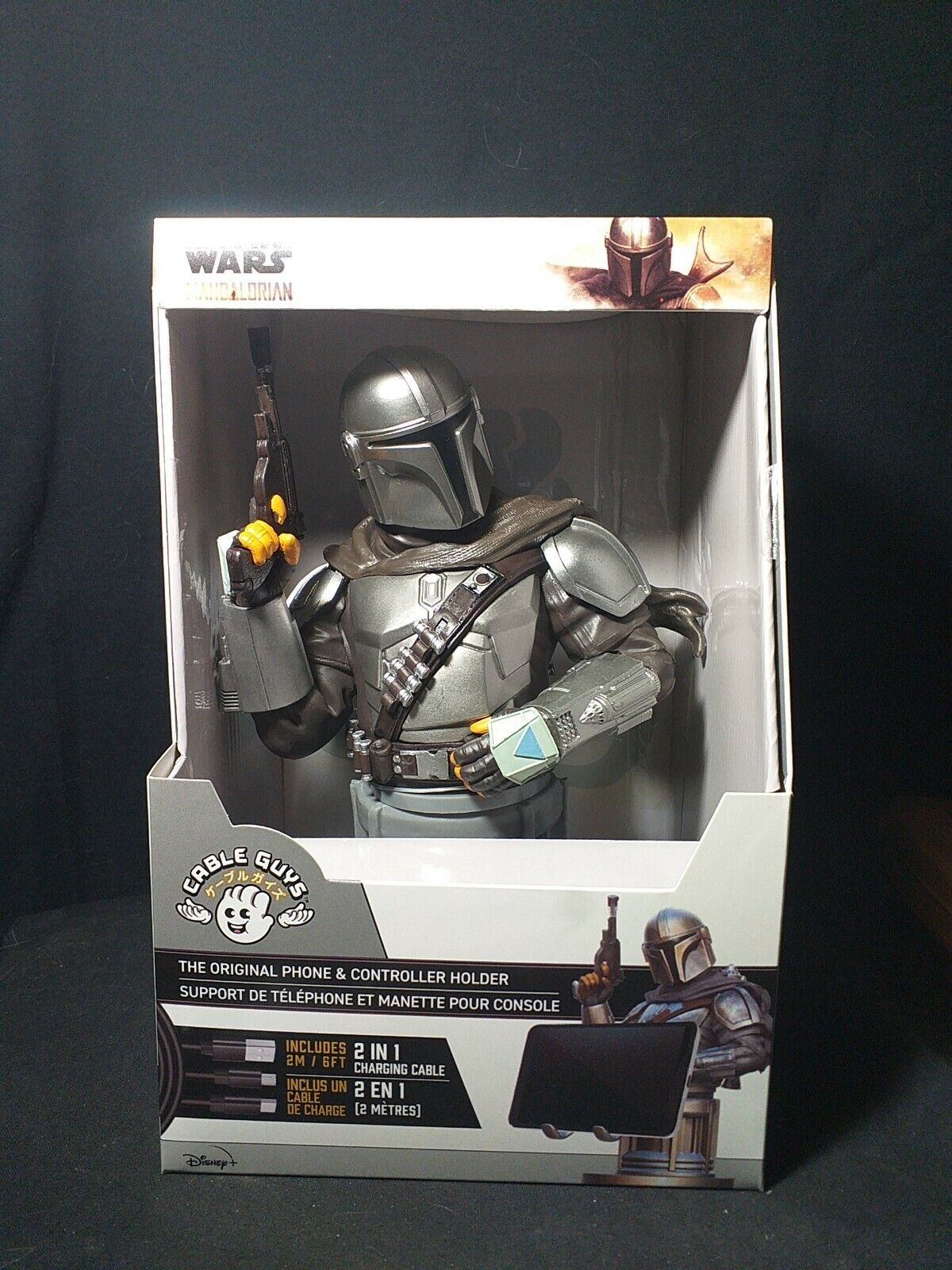 CABLE GUYS - STAND JOYPAD/CELL/TAB - The Mandalorian Din Djarin cavo 2mt incluso