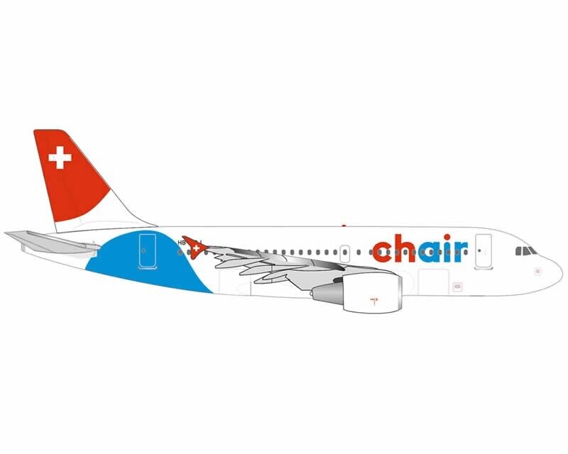 Herpa Wings Chair Airlines Airbus A319 1:500 537926 modellismo
