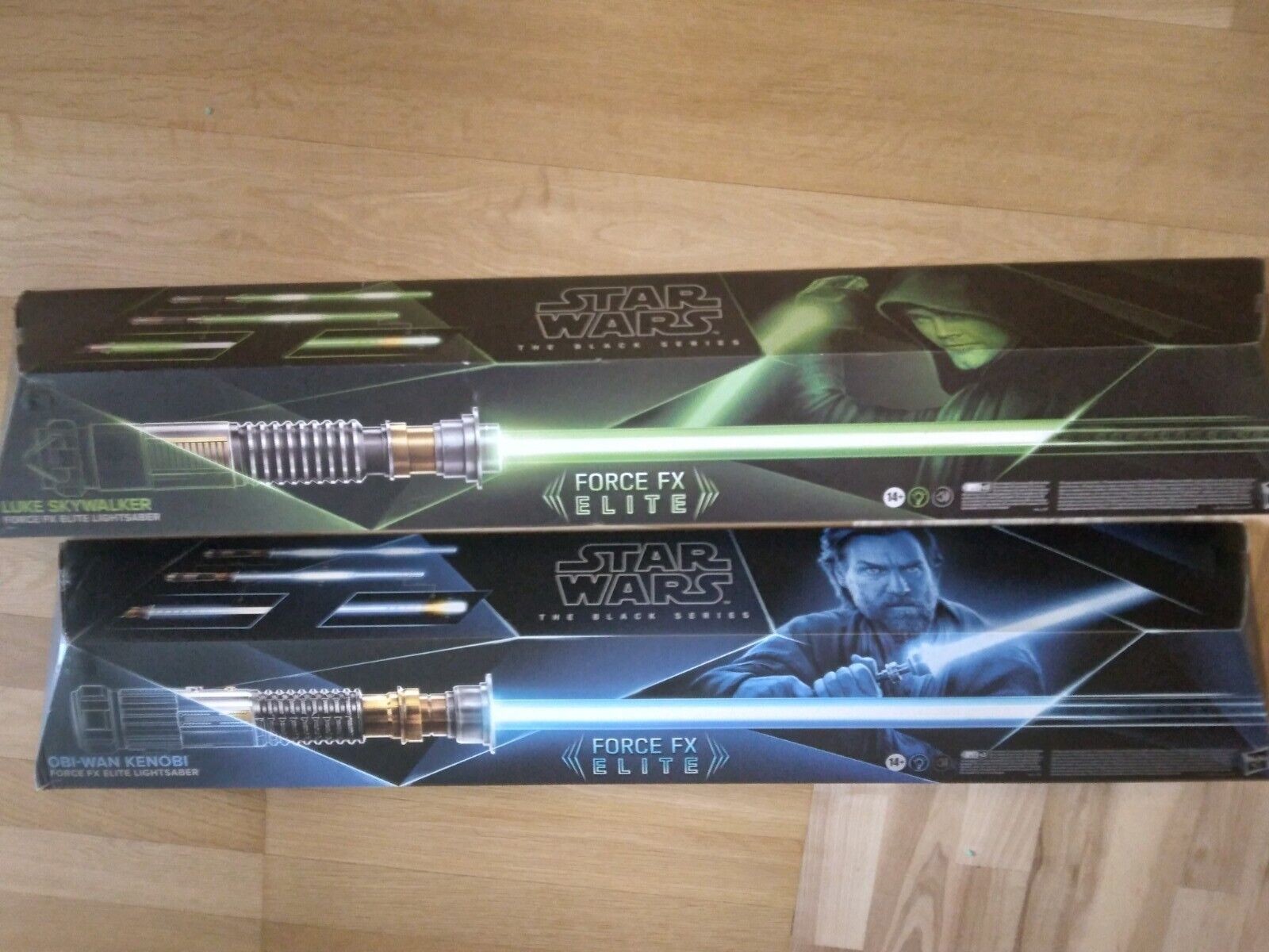 Star Wars Force FX Elite lightsaber Luke Skywalker Obi Wan Kenobi X2 Lotto