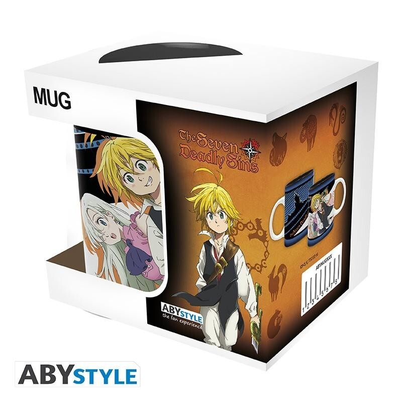 The Seven Deadly Sins Tazza Meliodas, Elizabeth, Hawk da 320 ml - Gadgets