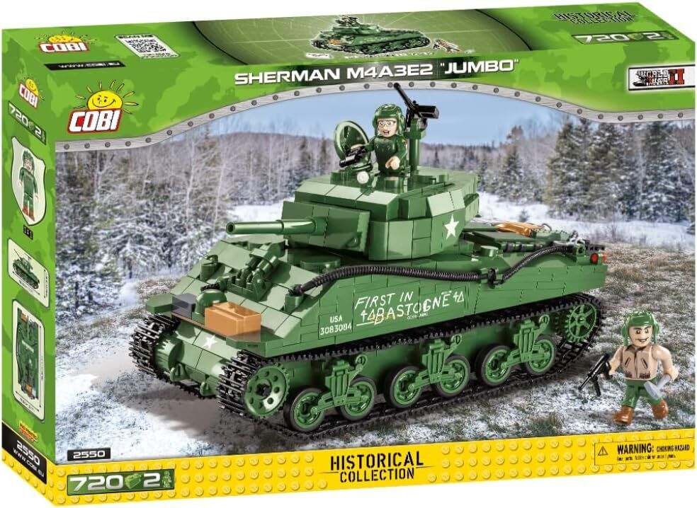 COBI - Carro armato Shermann M4A3E2 Jumbo - 720 pezzi - 1/32 - COB2550