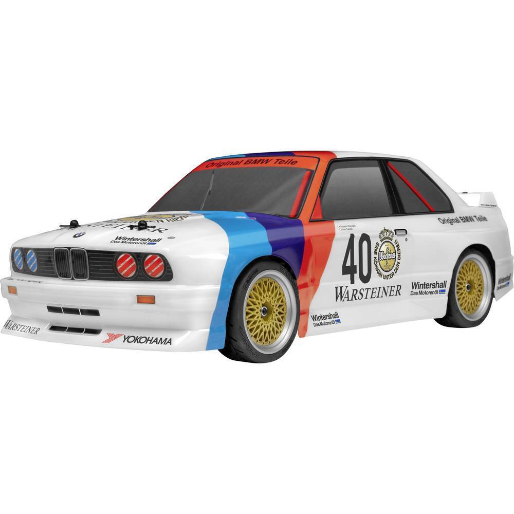 HPI Racing RS4 SPORT 3 BMW M3 E30 Warsteiner 1:10 Automodello Elettrica Auto da