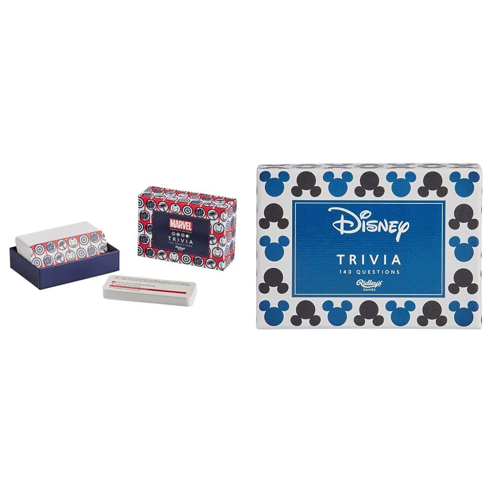 Marvel Trivia Game & DSY002 Disney All Other Trivia Quiz Game, Multi + Disney Al