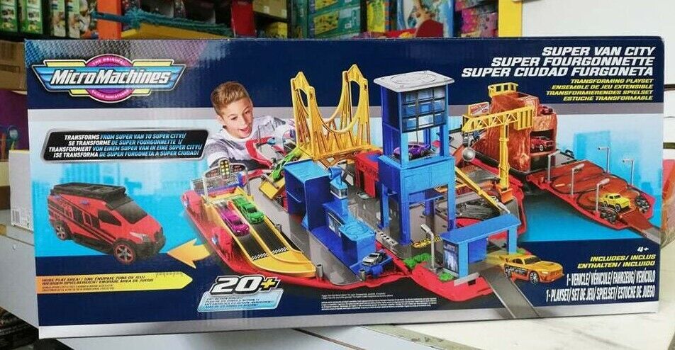 MICRO MACHINES SUPER VAN CITY TRANSFORMING PLAYSET