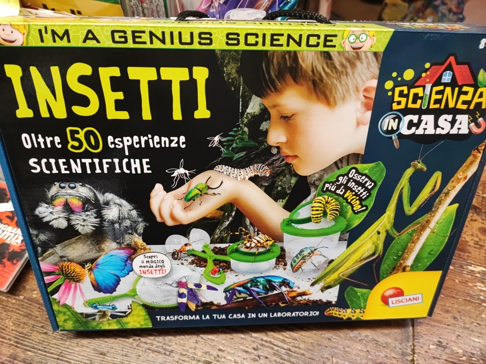 Lisciani- I'm a Genius Casa la Scienza degli Insetti, Bug Viewer con Lente d'Ing