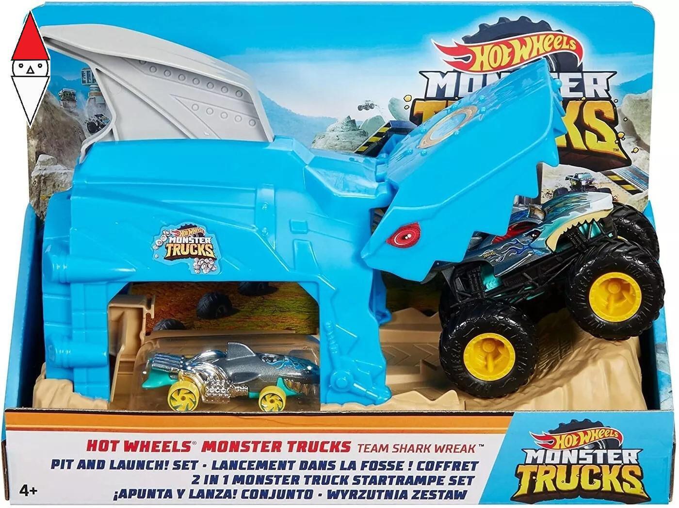 VEICOLO GIOCATTOLO MATTEL HOT WHEELS MONSTER TRUCKS TEAM SHARK WREAK