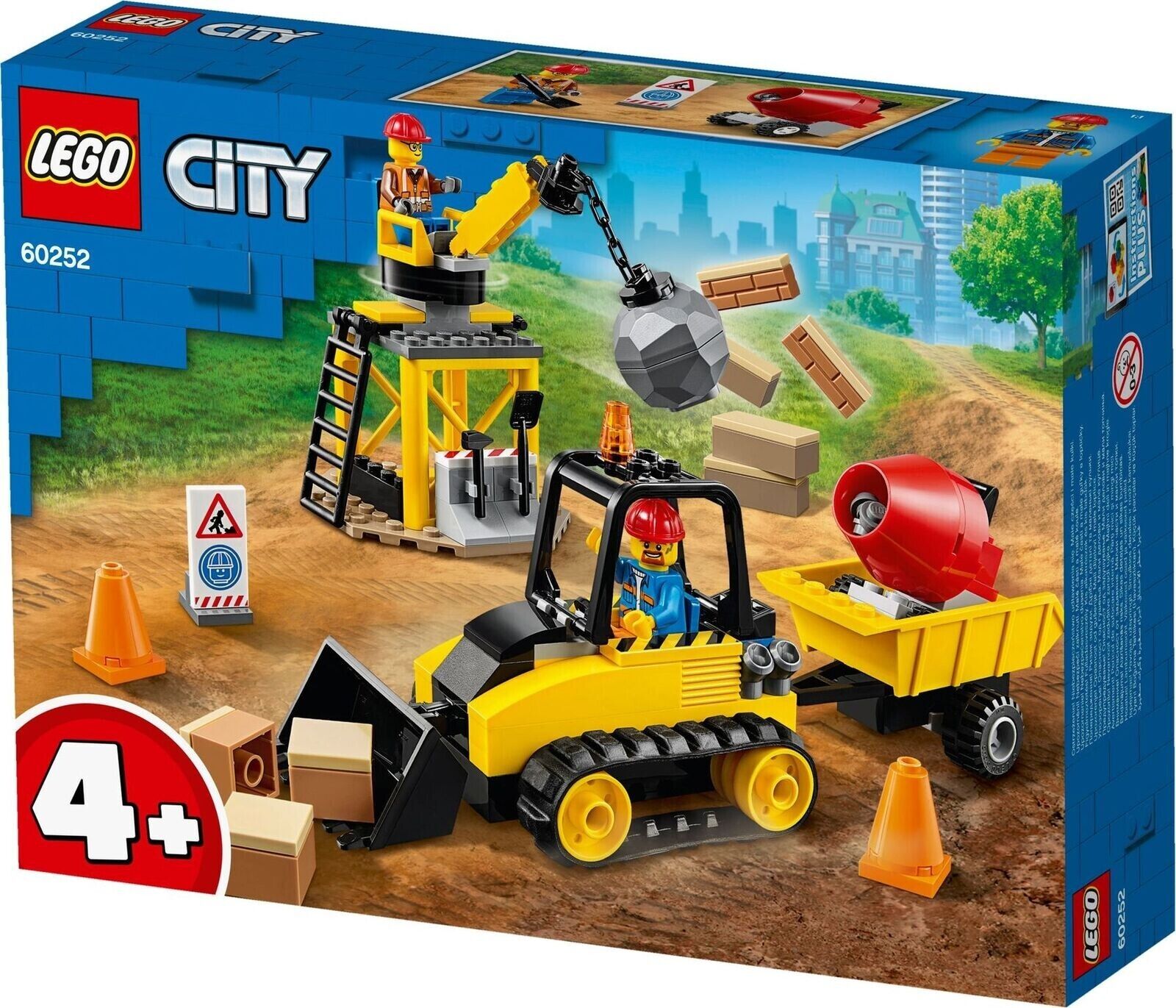 LEGO CITY BULLDOZER DA CANTIERE PEZZI 126 ETA' 4+ 60252